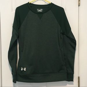 UA green sweatshirt